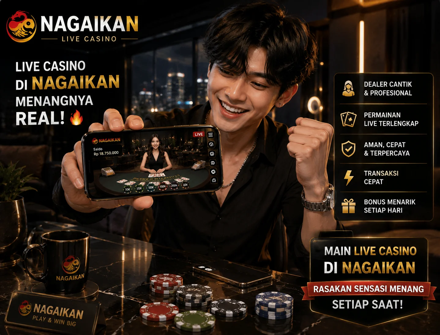 Nagaikan Live Casino – Serunya Main Live Casino dengan Pilihan Lobby Lengkap